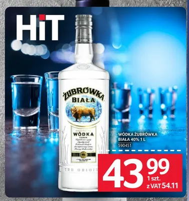 Wódka Żubrówka Biała 40% promocja w Selgros
