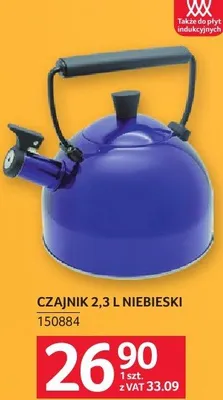 Czajnik 2,3L niebieski promocja w Selgros