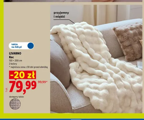 Koc 150x200 cm Livarno promocja w Lidl