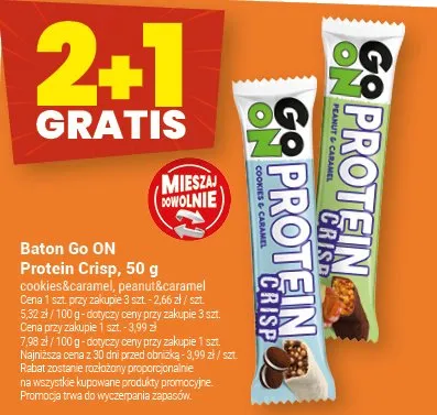Baton 6c ON Protein Crisp promocja w Twój Market