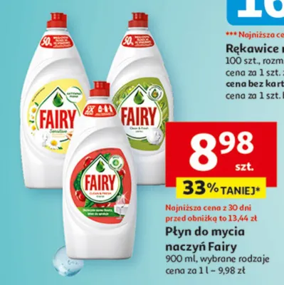 Płyn do mycia naczyń Fairy promocja w Auchan