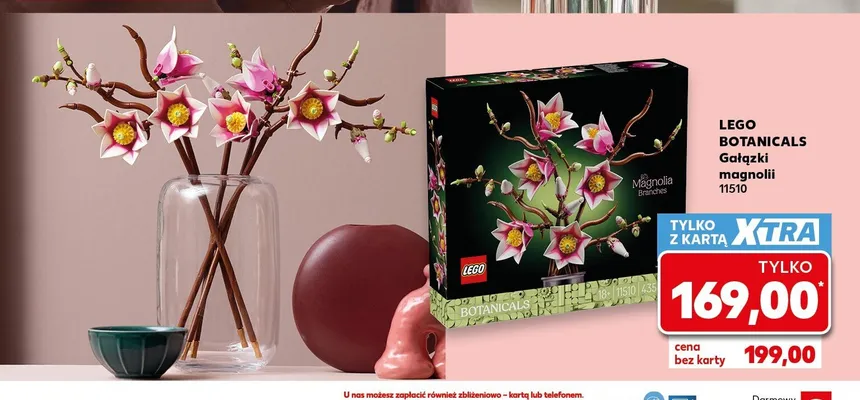 Klocki LEGO BOTANICALS Gałązki magnolii 11510 promocja w Kaufland