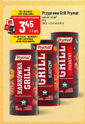 Przyprawa do karkówki Grill Prymat promocja w POLOmarket