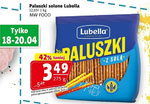 Paluszki solone promocja w Prim Market