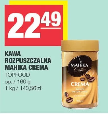 Kawa rozpuszczalna Mahika Crema promocja w SPAR