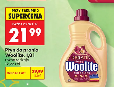 Płyn do prania Woolite promocja w Biedronka