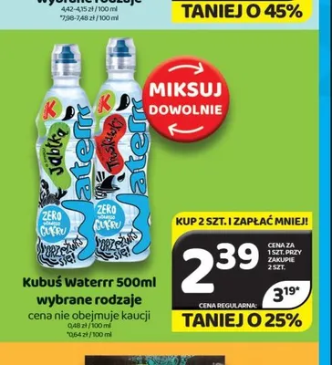 Napój Kubuś Waterrr promocja w Delfin