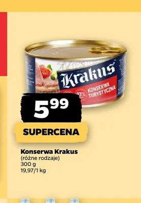 Konserwa turystyczna Krakus promocja w Netto