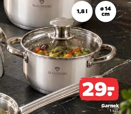 Garnek 1,8 l Blaumann promocja w Netto