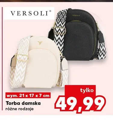 Torba damska VERSOLI wym. 21x17x7cm promocja w Kaufland