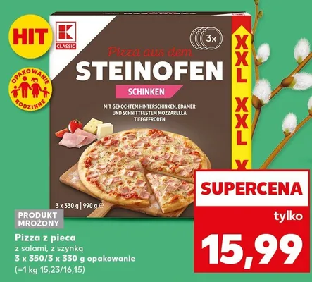Pizza z pieca z szynką promocja w Kaufland