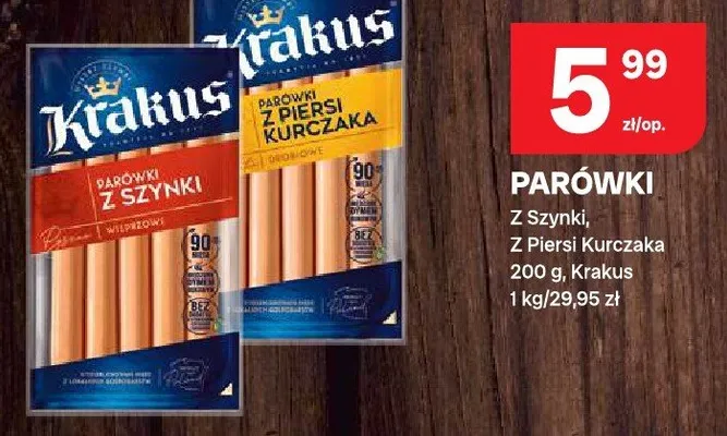 Parówki z szynki promocja w Chorten