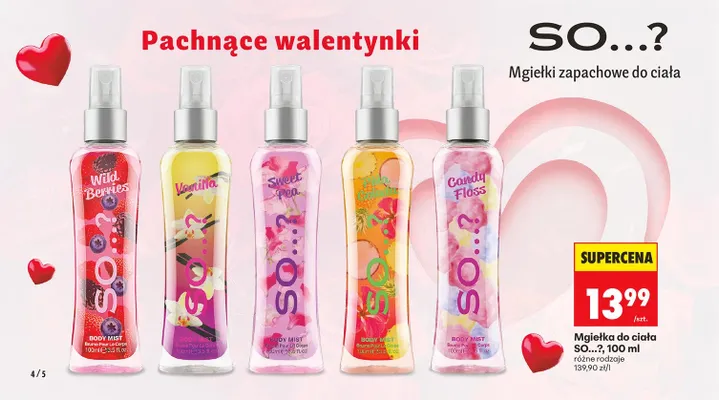 Mgiełka do ciała, różne rodzaje promocja w Biedronka