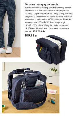 Torba na maszynę do szycia Tchibo promocja w Tchibo