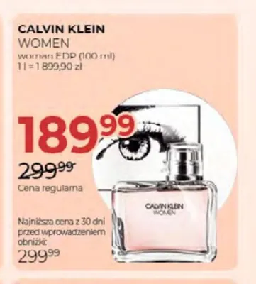 Woda perfumowana damska Calvin Klein Women promocja w Drogerie Jawa