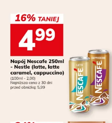 Napój kawowy Nescafe Latte Caramel promocja w Hitpol