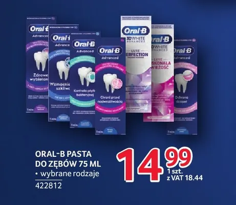 Pasta do zębów Oral-B promocja w Selgros