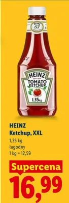 Ketchup Heinz Tomato XXL łagodny promocja w Lidl