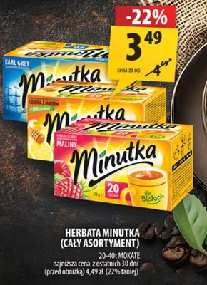 Herbata Minutka promocja w Arhelan