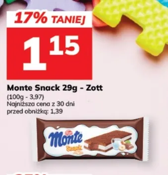 Monte Snack Zott promocja w Hitpol