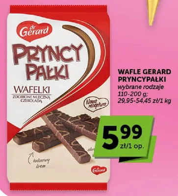 Wafle gerard pryncypałki promocja w Groszek
