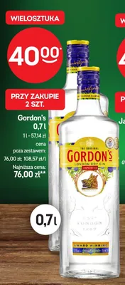 Gin London Dry promocja w Żabka
