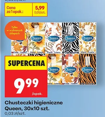 Chusteczki higieniczne promocja w Biedronka