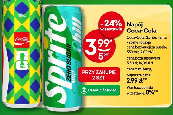 Napój Coca-Cola promocja w Żabka