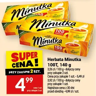 Herbata Minutka promocja w Twój Market
