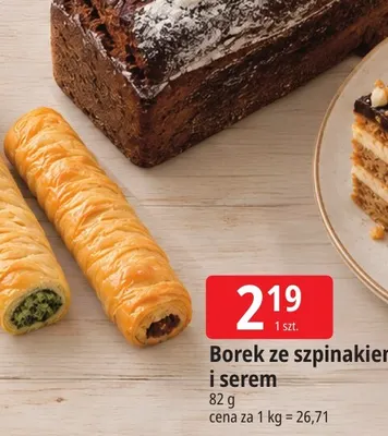 Borek ze szpinakiem i serem promocja w Leclerc
