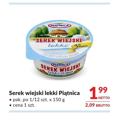 Serek wiejski lekki Piątnica promocja w Makro
