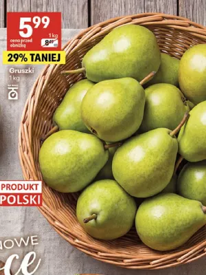 Gruszki promocja w Delikatesy Centrum