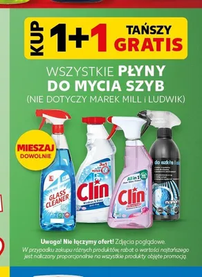 Płyn do mycia szyb Clin Windows & Glass Anti-Fog promocja w Kaufland