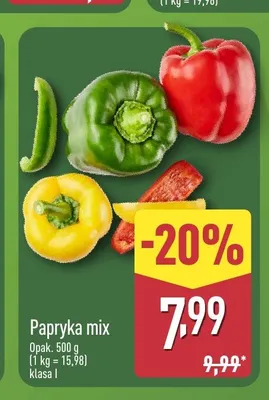 Papryka mix Aldi promocja w Aldi