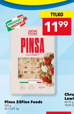 Pinsa Gourmet 33Fine Foods promocja w LEWIATAN
