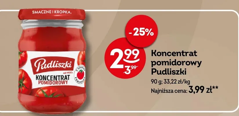 Koncentrat pomidorowy promocja w Żabka