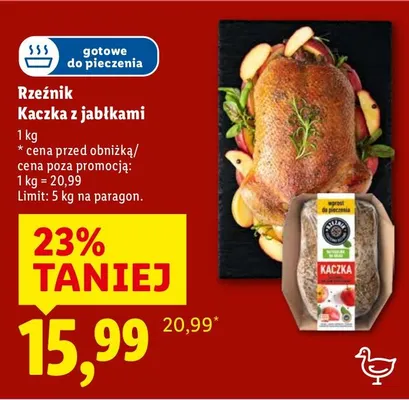 Kaczka z jabłkami promocja w Lidl