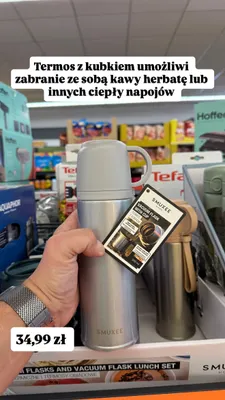 Termos z kubkiem Smukee Home promocja w Biedronka