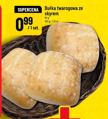 Bułka twarogowa ze skyrem promocja w POLOmarket
