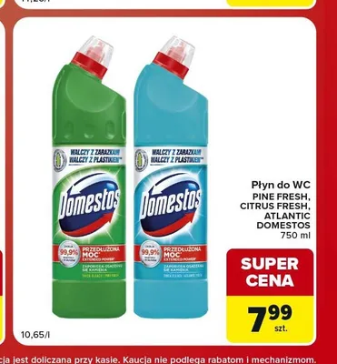 Płyn do WC Domestos Atlantic promocja w Carrefour Market