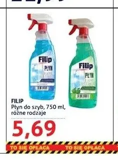 Płyn do szyb Filip promocja w Blue Stop