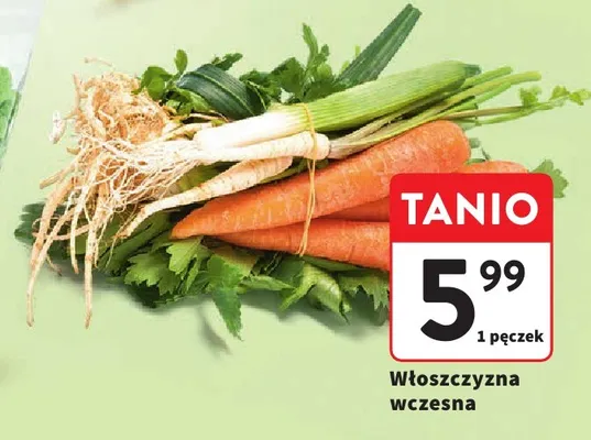 Włoszczyzna wczesna promocja w Intermarche