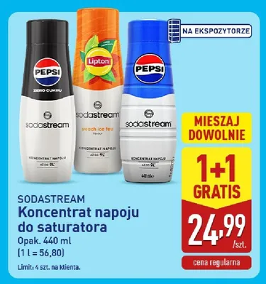 Koncentrat napoju do saturatora SodaStream Lipton Peach Ice Tea promocja w Aldi