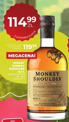 Whisky Monkey Shoulder promocja w Duży Ben