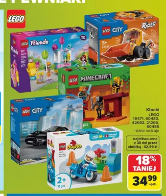 Klocki LEGO Minecraft 21266 promocja w Carrefour