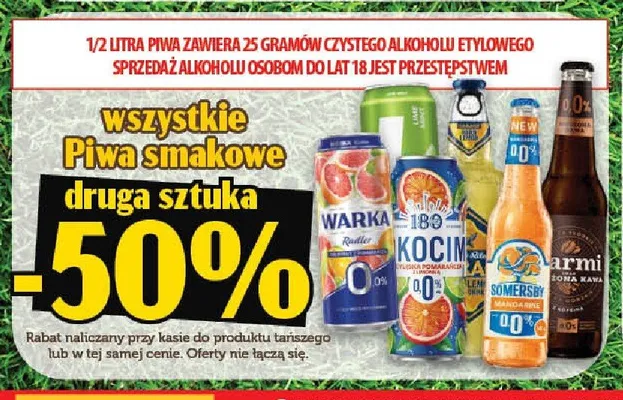 Piwo bezalkoholowe Warka Radler 0% promocja w TOPAZ