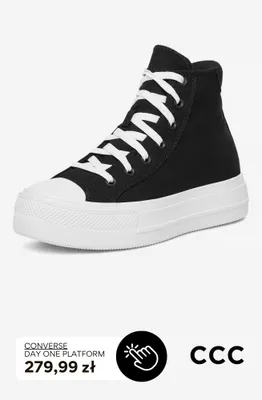 Trampki Converse Day One Platform promocja w CCC