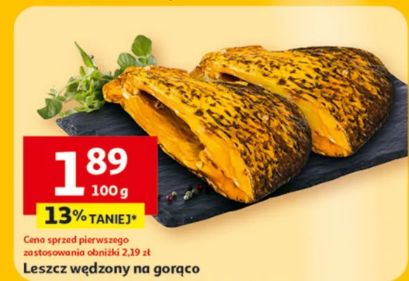 Leszcz wędzony na gorąco promocja w Auchan