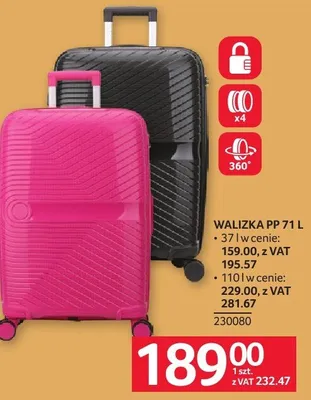 Walizka PP 71l promocja w Selgros