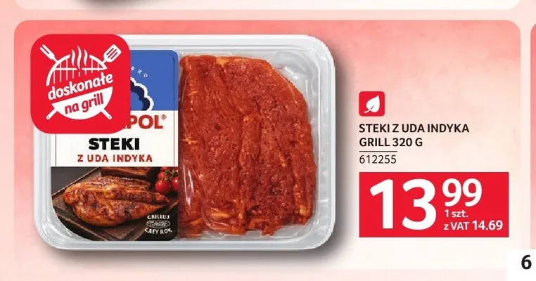 Steki z uda indyka grill promocja w Selgros